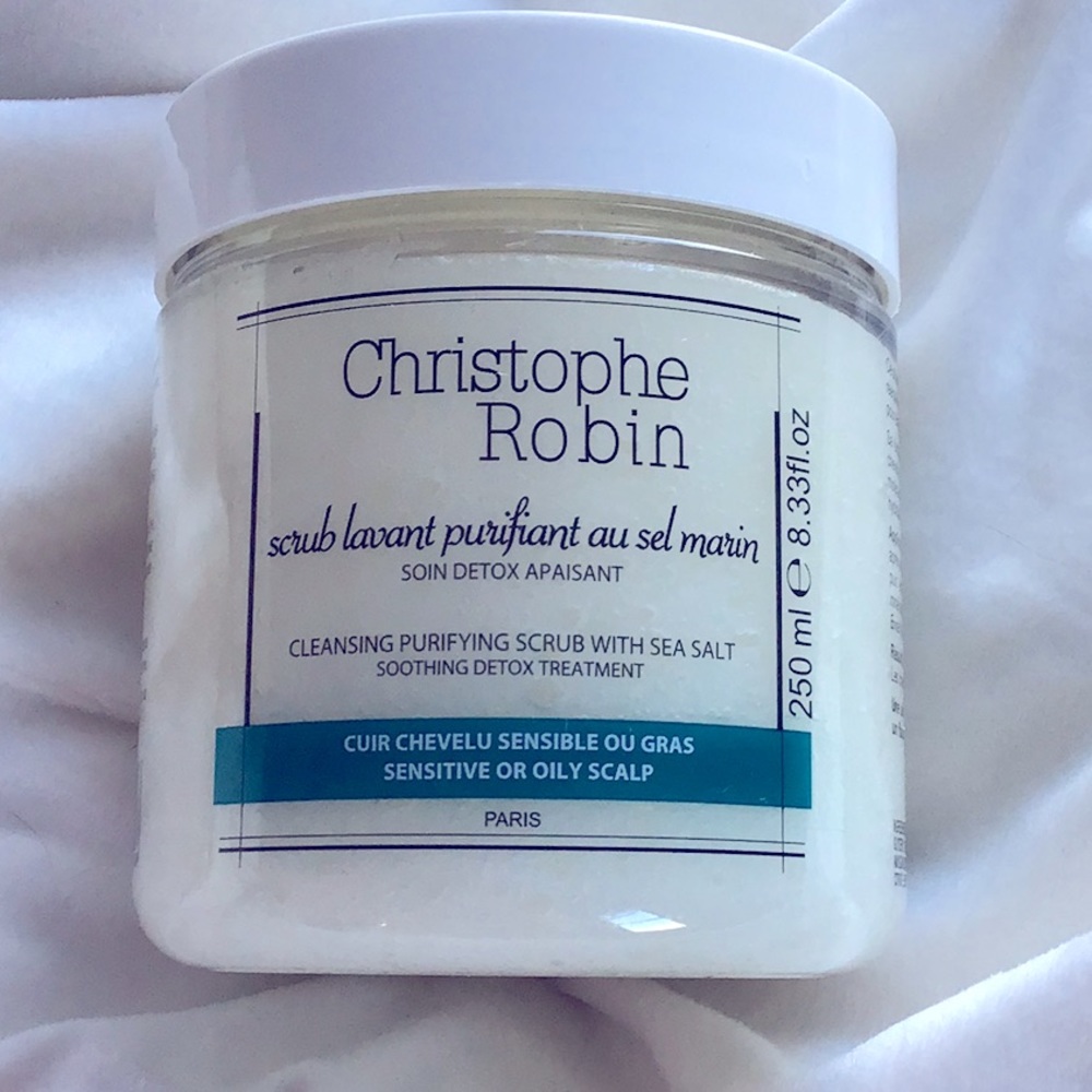 $65 Retail New Christophe Robin Cleansing Purifying Hair Scrub with Sea Salt